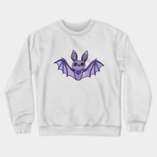 Cute Purple Bat Crewneck Sweatshirt